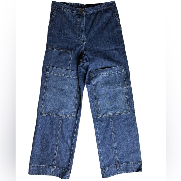 Alembika Wide Leg Jeans Large Pockets - Picture 1 of 16